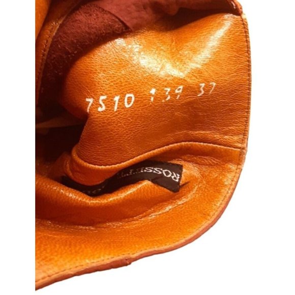 Rossetti Moda Italian Womens Ankle Strap Boots Size 37 Brown Suede 6.5 US - Picture 10 of 10